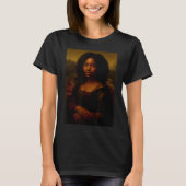 Black Mona Lisa Afro African Melanin Black History Tシャツ (正面)