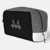 Black Monogram – Groomsman Golf Weekend Travel ドップキット (右コーナー)