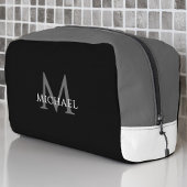 Black Monogram – Groomsman Golf Weekend Travel ドップキット