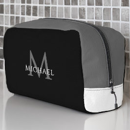 Black Monogram – Groomsman Golf Weekend Travel ドップキット