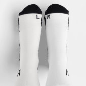 Black Monogram White Socks ソックス (上部)