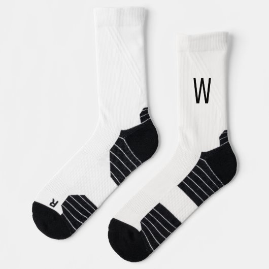 Black Monogram White Socks ソックス (左)