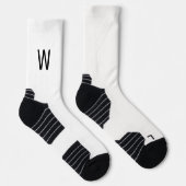 Black Monogram White Socks ソックス (右)
