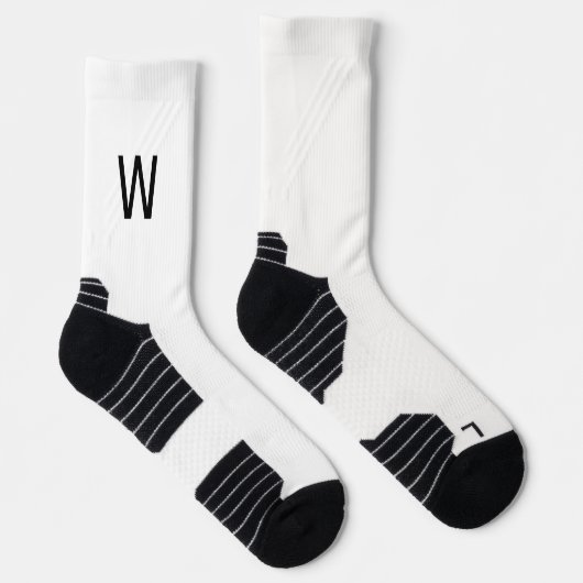 Black Monogram White Socks ソックス (右)