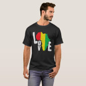 Black Month History Love Africa Tシャツ (正面フル)