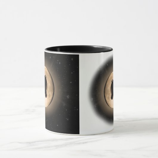 Black Moon Horse 2-sided Mug マグカップ (中央)