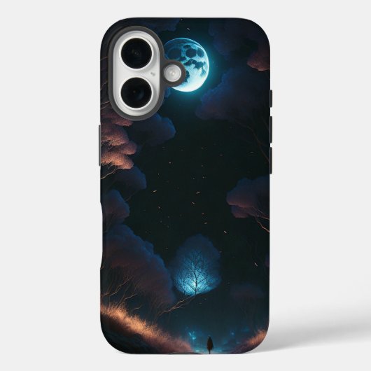 Black & moon light Case-Mate iPhoneケース (裏面)