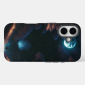 Black & moon light Case-Mate iPhoneケース (裏面 (横))