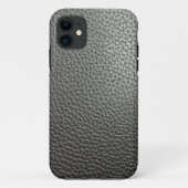 Black more leather Case-Mate iPhoneケース (裏面)