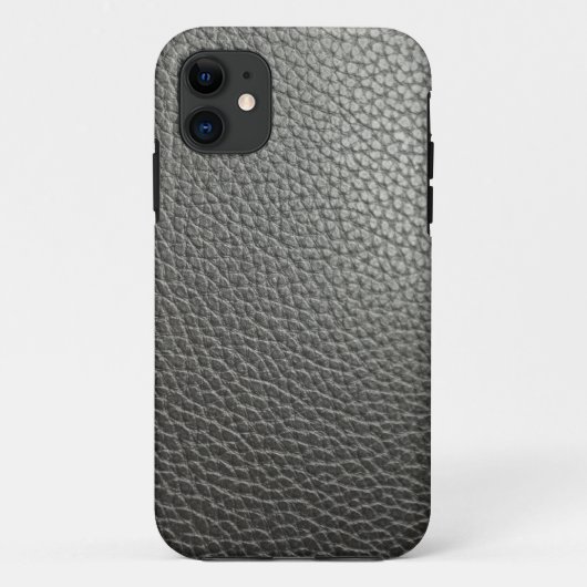 Black more leather Case-Mate iPhoneケース (裏面)