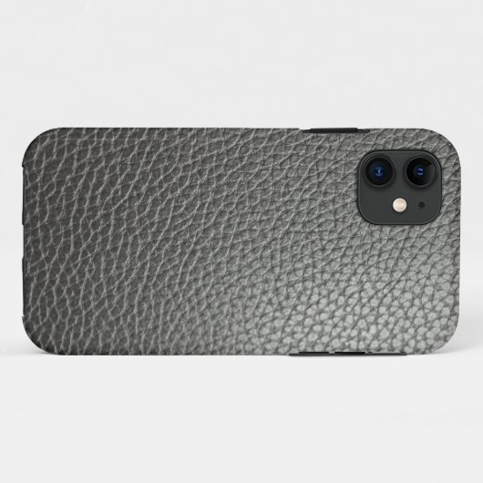 Black more leather Case-Mate iPhoneケース (裏面(横))