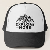 Black Mountain Peaks | Explore More Modern Hiking キャップ (正面)