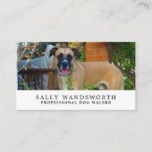 Black Mouth Cur、ドッグウォーカー・サービス 名刺 (正面)