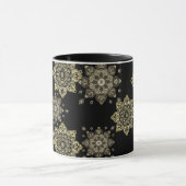 Black Mug with gold Medallions マグカップ (中央)