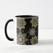 Black Mug with gold Medallions マグカップ (左)