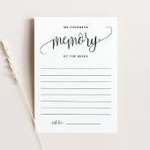 Black My お気に入りの Memory of the Bride Card 招待状