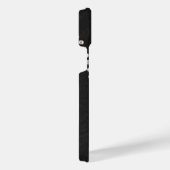 Black Nパーソナライズされたにエレガントパールとダイヤモンド iPhoneケース (右側面)