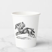 BLACK n WHITE DERBY PARTY PAPER CUP 紙コップ (正面)