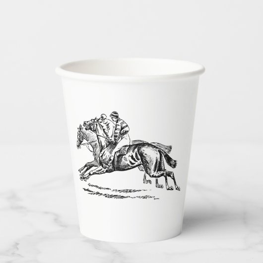 BLACK n WHITE DERBY PARTY PAPER CUP 紙コップ (正面)