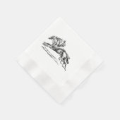 BLACK n WHITE PAPER NAPKIN 縁ありカクテルナプキン (角)