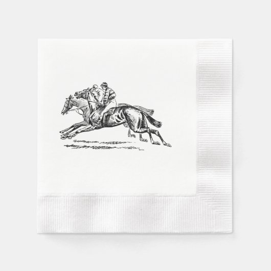 BLACK n WHITE PAPER NAPKIN 縁ありカクテルナプキン (正面)