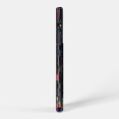 Black Neon Digital Glitch Samsung Galaxyケース (右側面)