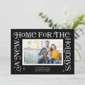 Black New Home for the Holidays Photo  シーズンカード (スタンド正面)