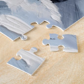 Black Newfoundland Christmas Red Truck Holiday ジグソーパズル (側面)