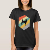 Black Norwegian Elkhound Dog Tシャツ (正面)