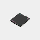 Black Notes with Pink & Purple Tiles ポストイット (アングル)
