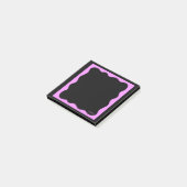 Black Notes with Squiggly Pink Frame  ポストイット (アングル)