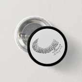 Black Notorious RBG Women Right 缶バッジ (正面&裏面)