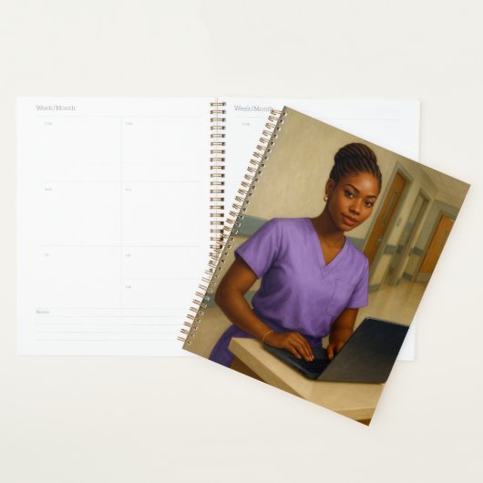 Black Nurse Yearly Planner | Nurse Planner  プランナー手帳 (ディスプレー)