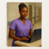 Black Nurse Yearly Planner | Nurse Planner  プランナー手帳 (正面)