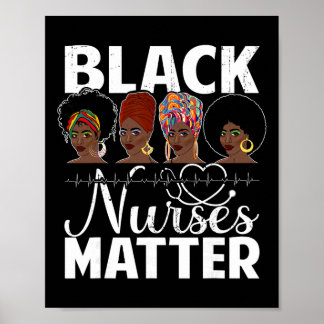 Black Nurses Problem - African American Afro Nurse ポスター