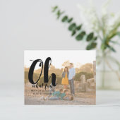 Black Oh Whatおもしろいホリデー写真はがき シーズンポストカード (スタンド正面)