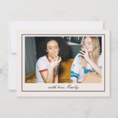 Black Old Money Will You Be My Bridesmaid Card 招待状 (裏面)