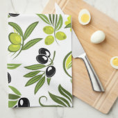 Black Olives  キッチンタオル (四つ折り)
