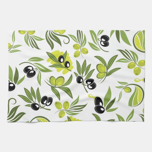 Black Olives  キッチンタオル (横)