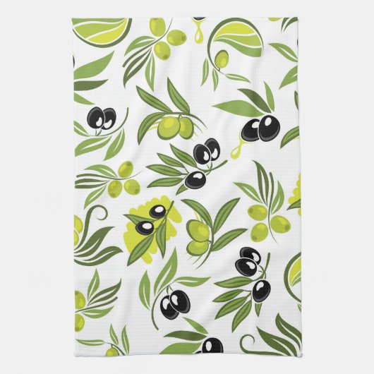 Black Olives  キッチンタオル (縦)