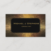 Black on Hammered Gold  Business Card 名刺 (正面)