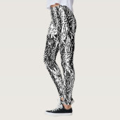 black on white avantacular leggings レギンス (左)