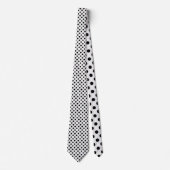 Black on White Mini Polka Dots Necktie ネクタイ (正面)