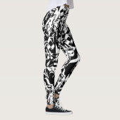 black on white on black leggings レギンス (右)