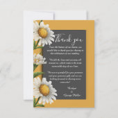 black onyx simple orange Vintage Elegance サンキューカード (正面)