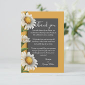 black onyx simple orange Vintage Elegance サンキューカード (スタンド正面)