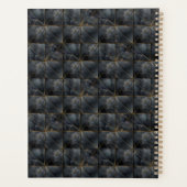 Black Onyx Tiled Pattern Name Monogram プランナー手帳 (裏面)
