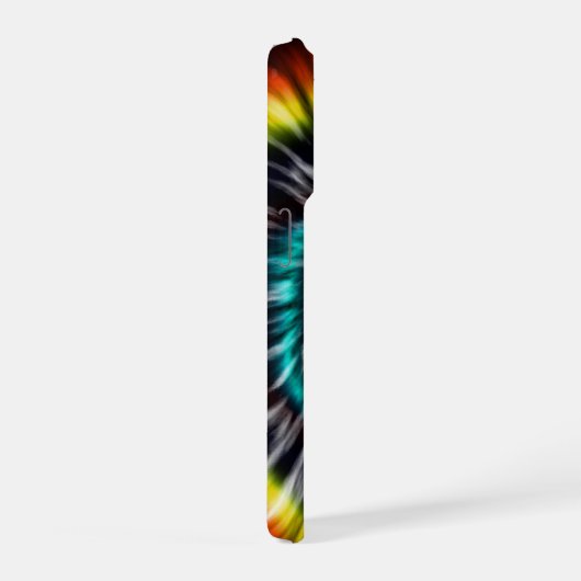 Black Opal Tie Dye,   iPhoneケース (右側面)