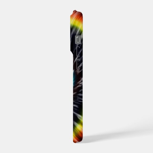 Black Opal Tie Dye,   iPhoneケース (左側面)