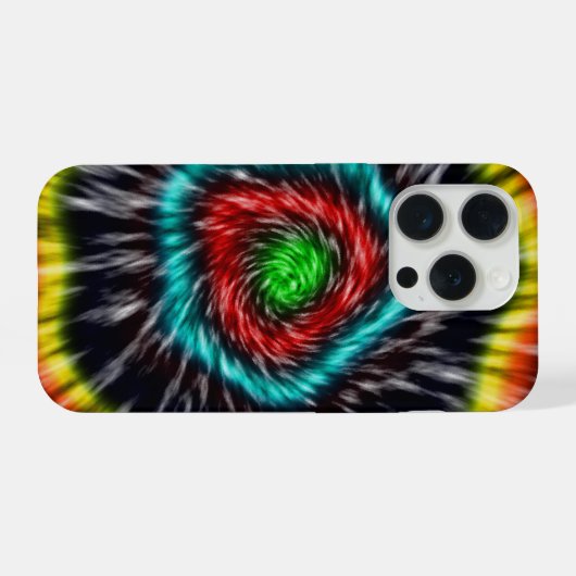 Black Opal Tie Dye,   iPhoneケース (裏面横)